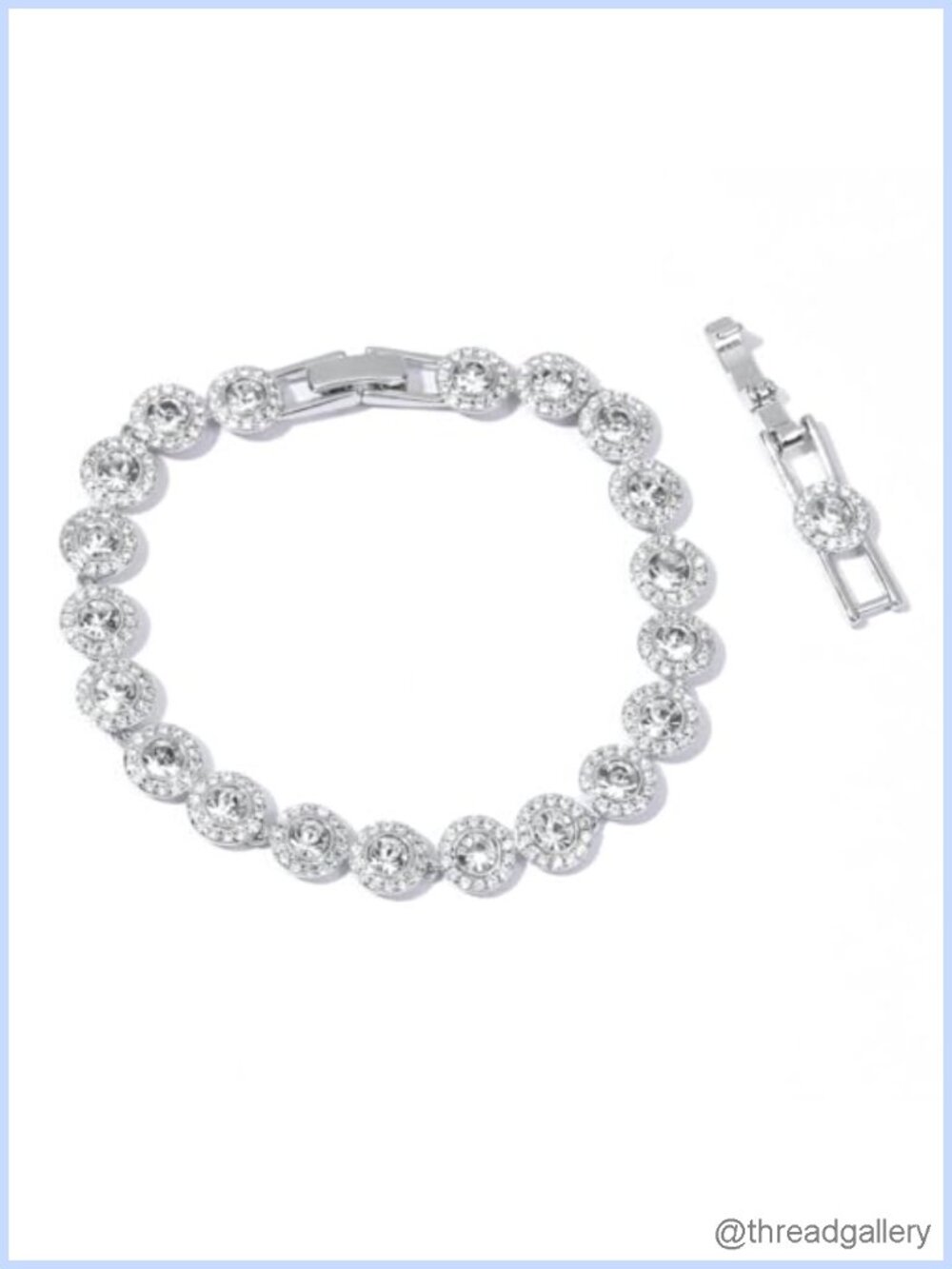 Tennis Bracelet & Choker Set 18K Gold Plated Brass Crystal Jewelry Women